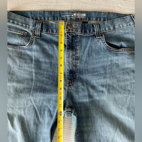 Carhartt Blue Relaxed Jeans Durable Comfort - Picture 9 of 11